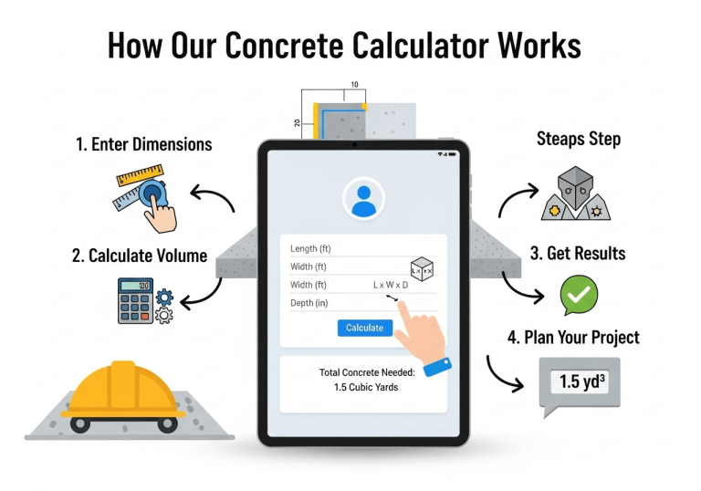 How Our Concrete Calculator Works
